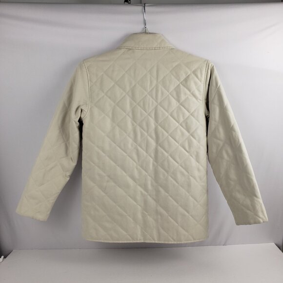 Orvis XSP Cream Off White Quilted Jacket Womens Hunter Sport Field Petite Coat - Picture 2 of 15